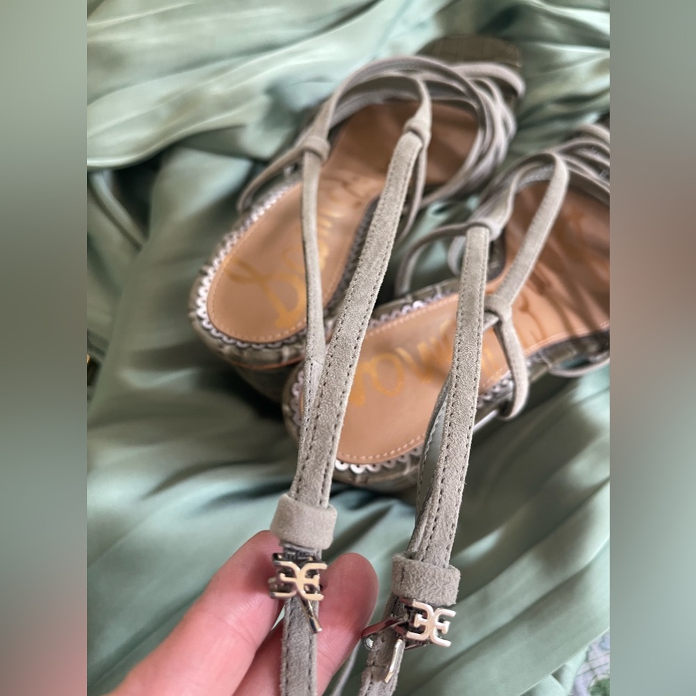 Sam Edelman Green sage suede heels 8.5 NWT - Picture 11 of 11